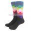 Wholesale diamond combed cotton mens socks