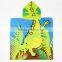 china supplier 100% cotton kids hooded towel, Dinosaur beach towel, hight quality reactive printed bath towels