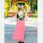 Western Style Women Maix Dress Printing Stitching Mother Daughter Matching Dress