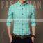 Men plaid long sleeve shirt