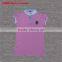 Plain pink color blank sleeveless women polo shirt
