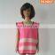 Wholesale high visibility reflective purple pink blue yellow child safety vest