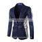 One Button Mens Korean Slim Fit Fashion Blazer Suit Jacket Plus Size Male Blazer Jacket Wholesale