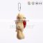 Mini plush stuffed animal elephant keychain