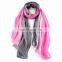 High Quality Gradient Color Colourful Beach 100% Silk Scarf