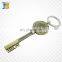 promotion custom metal bronze key shape key chain for sale