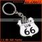 Customized painted metal keychain with ring in any shape and color made by GS craft