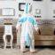 Children Unicorn Cartoon Flannel Conjoined Polyester Pajamas