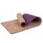 Natural Rubber Cork Material and Burlywood Color Cork Yoga Mat