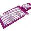 Natural Cotton high quality magnetic Acupressure Mat pillow set