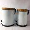 new arrival office trash can waste bin with bamboo lid