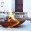 Mail Packing Rusty BBQ Wood Burner Outdoor Fire Pit Bowl