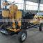 100m small water well drilling rig with mud pump Hydraulic drive