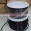 GOGOATCStock 100m O.D 3/8 inch double layer PU tube oil water folder yarn High-pressure hose PU-3/8 black Freeze protection pipe