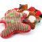 Hot selling durable dog chew toy squeaky plush deer santa snowman toys for dog pet