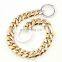 19mm stainless steel gold silver medium and large pet big dog chain collar