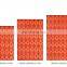 Tropical Carpet Outdoor Patio Rug, Border Red