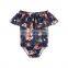 Infant Serape Off Shoulder Romper Baby Bodysuits Baby Mexican Rompers