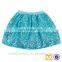 Latest Turquoise Sequin Skirt Design Pictures Baby Girl Batik Wrap Skirts Kids Party Wear Skirt Design