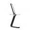 Wireless charging LED bedside table lamp with foldable triangle design for study