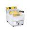 skillful manufacture french fries Stainless Steel #201 electric deep frying fritteuse machine