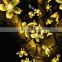 Christmas led cherry light Garland outdoor Lighting solar operated string fairy lights Decors