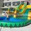 Cheap Backyard Inflatable Jungle Water Slides Kids Inflatable Water Slide and Pool