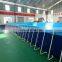 Inflatable Above Ground Metal Frame Swimming Pool With Water Slide For Adult