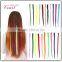 2015 New Fashion Ombre Clip In Hair Extensions Straight Gradient Colorful Hair Piece Cheap Synthetic Hair Pieces Multi-color