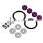 JDM Aluminum Bumper Quick Release Fastener Trunk Fender Hatch Lid Kit Purple For Front Bumpers, Rear Bumpers, Trunk/Hatch Lids