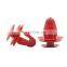 Red Universal 100Pcs Car Interior Trim Door Panel Snap Fastener Clips