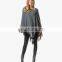 Women Fashion Wool Knitted Poncho Hand Knitted Poncho