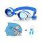 Swimming Cap Swim Goggles Ear Plug Protect Set Anti Fog Glasses Boy Girl Baby Professional Silicone Shark Pool Swim Hat Eyewear