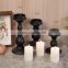 Quality Scented Candle Stand Black Candlestick Table Metal Candle Holder for Home Decoration