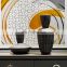2020 Hand-made Modern Black Line Design Flower Ornaments Porcelain Ceramic Vase For Home Decoration