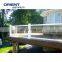 Hot sale square pipe glass balcony railing designs