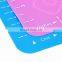 Silicone Baking Mat For Pastry Rolling Dough With Measurements BPA Free Non Stick And Non Slip Blue Table Sheet for Bake Pizza