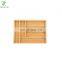 Bamboo Cutlery Tray Kitchen Utensil Silverware Flatware Drawer 6 Compartments Perfect for Kitchen Drawer Organizer