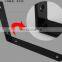 High Quality Custom L-Shape Holders Metal Slatwall Mount Floating Shelf Bracket