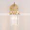 Nordic Luxury Crystal LED Wall Lamps Modern Decoration Loft Wall Sconce Lamp Living Room Lights Kitchen Indoor Lighting Fixture