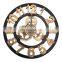 Wholesale Gears Moving Wall Clock Retro American Country Wooden Digital 3D Gear Creative Wall Clocks For Home Decor Wall Decor