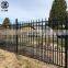 Welded Galvanized Black Powder Coating Wrought Iron Fence /Ranch /Garden/Pool Steel Fencing with Flattened Spear