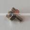 Zinc material nickel plated nut F male connector 75Ohm F terminator