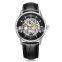 Customized Logo Leather Straps Male Watch  Men Automatic Wristwatch Gold Case Luxury Watch
