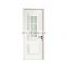 White frosted glass door Composite wood doors with simple Grid deign