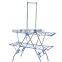 Double pole telescopic iron clothes rail rack