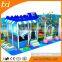 Amusement park plastic slide Children Commercial Kids Small Indoor Playground Equipment with ball pool