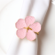 Wholesale White Flower Napkin Rings Table Decoration Reusable Metal Napkin Rings Wedding Party