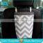 Gray Chevron Hanging Car Backseat Organizer/Car Trash Bag/Car Trash Bag Organizer