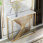 Hot Sale Home Furniture Stainless Steel Frame Marble Top Console Table
